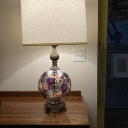 Lamps Etcetera - The owners found this beautiful, colorful 70's globe and turned it into a lamp!  It's on our bedroom dresser.  Love it!