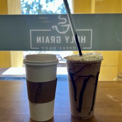 Holy Grain Coffee Shop - Metrowest - Lavendar Latte and Mocha Frappe
