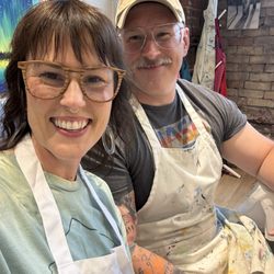 Northern Exposure Art - Us at the studio for date night!