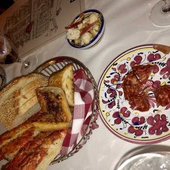 Carbone - March 2019: Complimentary breads, meat, and picked cauliflower - Italian Near Me - Las Vegas, Nevada Carbone - March 2019: Complimentary breads, meat, and picked cauliflower - Italian Near Me - Las Vegas, Nevada