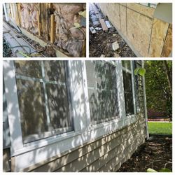 Uh Oh Handyman Services - Replacing rotted wood under the siding
