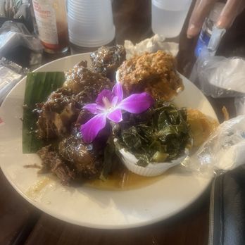 Fat Boiz - Oxtails with collard greens and sweet potato soufflé. - Beer, Wine & Spirits Near Me - McDonough, Georgia Fat Boiz - Oxtails with collard greens and sweet potato soufflé. - Beer, Wine & Spirits Near Me - McDonough, Georgia