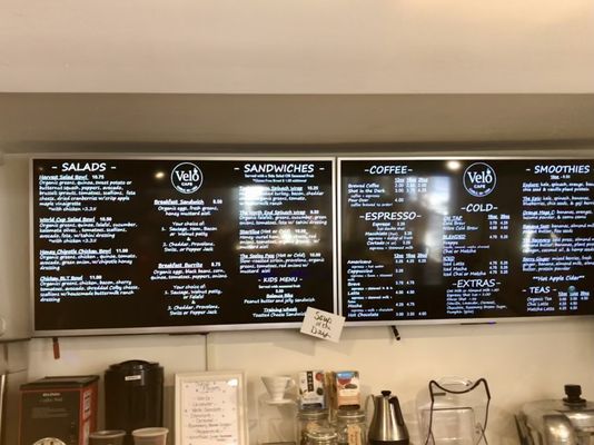 Menu photo 2 Velo Cafe Cable, WI