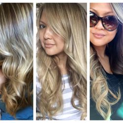 Photos taken 6 months apart. Shows cut, color, and consistency by Luz