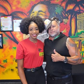 Jerk Dat - With Kimone one of the very friendly workers I was encouraging her to speak French, - Caribbean Near Me - Las Vegas, Nevada Jerk Dat - With Kimone one of the very friendly workers I was encouraging her to speak French, - Caribbean Near Me - Las Vegas, Nevada