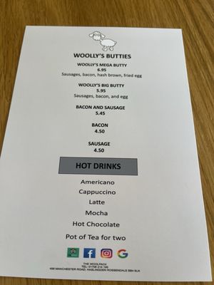 Menu photo 1 Woolpack Hotel Rossendale, LAN Menu photo 1 Woolpack Hotel Rossendale, LAN