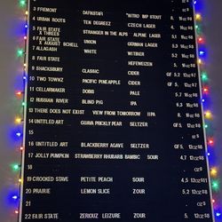 Bar Sin Nombre - Beer Menu, as of December 2023