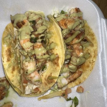 Los 3 Trompos - Shrimp tacos with ex sauce - Mexican Near Me - Hemet, California Los 3 Trompos - Shrimp tacos with ex sauce - Mexican Near Me - Hemet, California