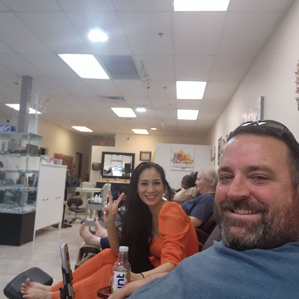 Myself getting a pedicure with the owner. Whole family comes here including kids. Always great service!!! Myself getting a pedicure with the owner. Whole family comes here including kids. Always great service!!!