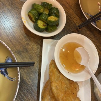 Han Palace - A 17. Spicy and Sour Cucumber and A 12. Scallion Pancake - Dim Sum Near Me - Washington, DC, District of Columbia