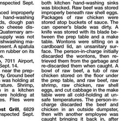 China Chef - Unbelievable restaurant inspection report.   https://www.13abc.com/content/news/Restaurant-Report-Card-62818-New-China-Chef-487017751.html