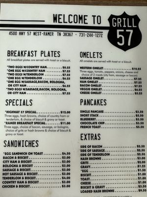 Menu photo 2 GRILL 57 Ramer, TN Menu photo 2 GRILL 57 Ramer, TN