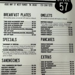 GRILL 57 - Menu
