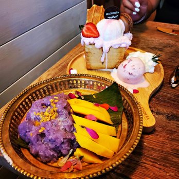 Sisters Thai - Mango Sticky Rick - $8.95 Strawberry Mini Toast - $12.95 - Thai Near Me - Potomac, Maryland