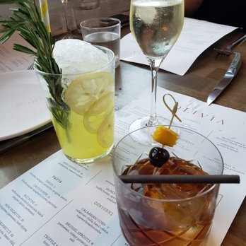 OLIVIA - Prosecco, Old Fashioned & Sicilian Lemonade - Italian Near Me - Tampa, Florida