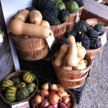 Upinngil Farm - a variety of vegetables in baskets - Farmers Market Near Me - Gill, Massachusetts