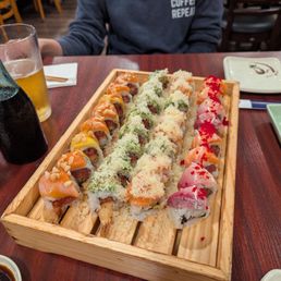 Mango crunch, fire cracker, sunset, and Mama Mia