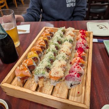 Crystal Fish - Mango crunch, fire cracker, sunset, and Mama Mia - Japanese Near Me - Monterey, California