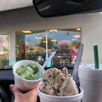 Peace Cream - Pictured: mint chip, cookies n cream, chocolate milkshake - Ice Cream & Frozen Yogurt Near Me - Phoenix, Arizona Peace Cream - Pictured: mint chip, cookies n cream, chocolate milkshake - Ice Cream & Frozen Yogurt Near Me - Phoenix, Arizona