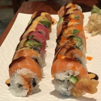 Sushiland - Left: Las Vegas( cream cheese lovers!)  Right: Orange mountain - Japanese Near Me - Hayward, California
