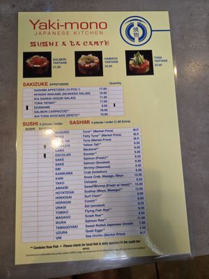 Menu photo 2 Yaki-Mono Japanese Kitchen St. Pete Beach, FL Menu photo 2 Yaki-Mono Japanese Kitchen St. Pete Beach, FL