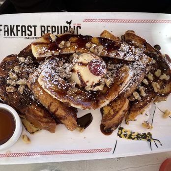 Breakfast Republic - Banana Foster French toast - Breakfast & Brunch Near Me - Irvine, California Breakfast Republic - Banana Foster French toast - Breakfast & Brunch Near Me - Irvine, California