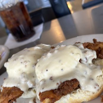 The Toasted Yolk Cafe - Chicken Biscuits and Gravy - Breakfast & Brunch Near Me - Spring, Texas