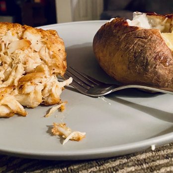 Jerry's Seafood - Crab bomb with baked potato - Seafood Near Me - Bowie, Maryland