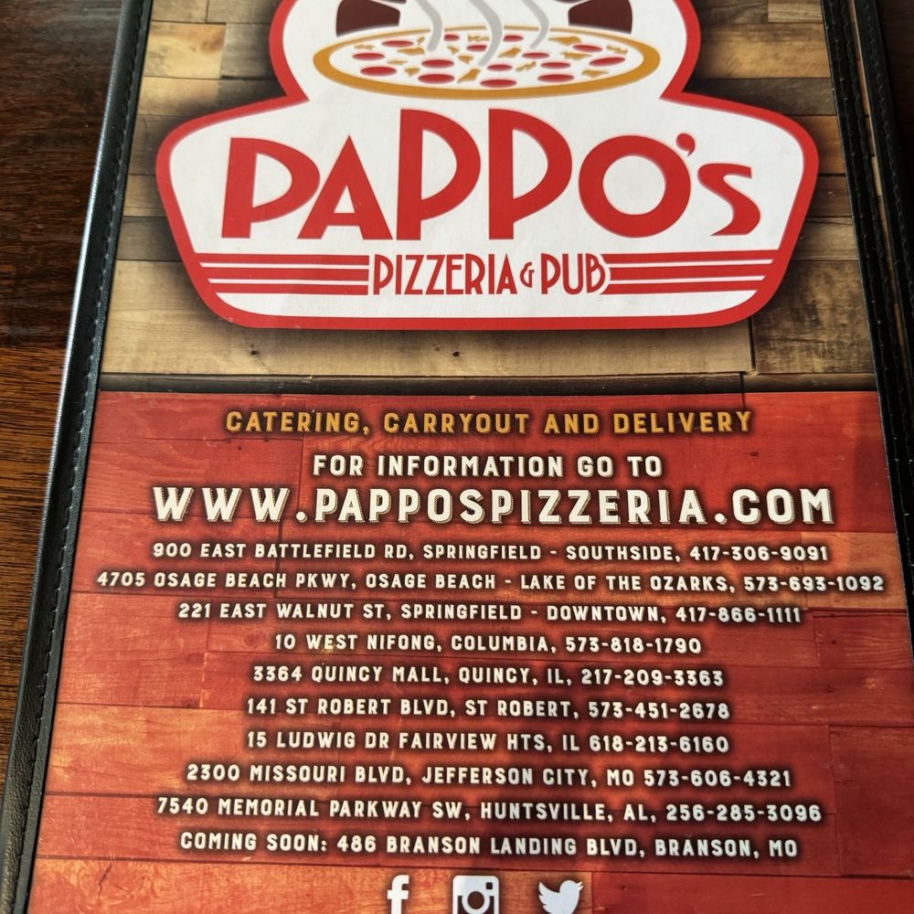 PaPPo's Pizzeria & Pub - Menu - Italian Near Me - Fairview Heights, Illinois PaPPo's Pizzeria & Pub - Menu - Italian Near Me - Fairview Heights, Illinois