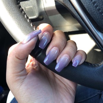 Bella Spatique Too - 540 nude 341 color changing purple - Nail Salons Near Me - Sugar Land, Texas