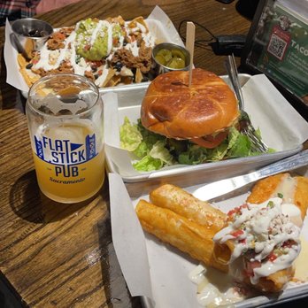 Tipsy Putt - Torta, chicken flautas, and half order of Flatstick Nachos - Pubs Near Me - Sacramento, California Tipsy Putt - Torta, chicken flautas, and half order of Flatstick Nachos - Pubs Near Me - Sacramento, California