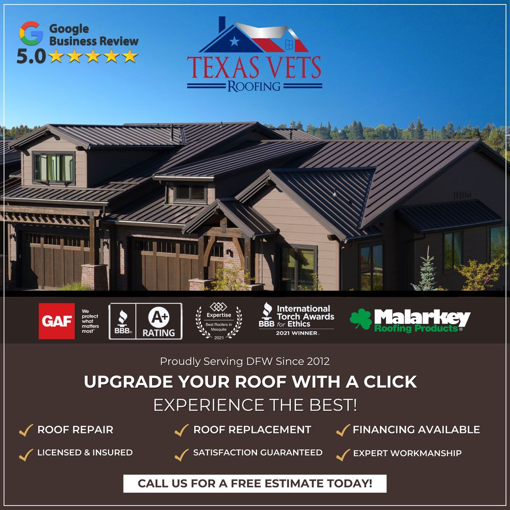 Slide of Texas Vets Roofing