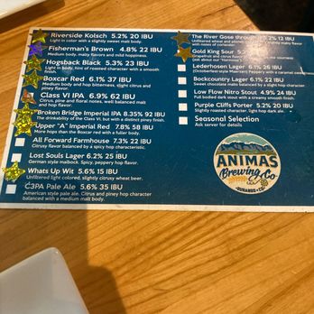 Animas Brewing Company - Beer menu - Breweries Near Me - Durango, Colorado Animas Brewing Company - Beer menu - Breweries Near Me - Durango, Colorado