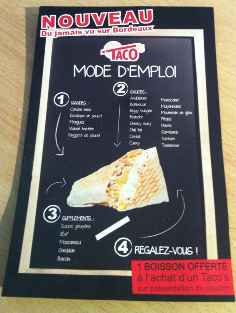 O TACO’S Updated April 2024 7 rue Elie Gintrac, Bordeaux, France Fast Food Restaurant
