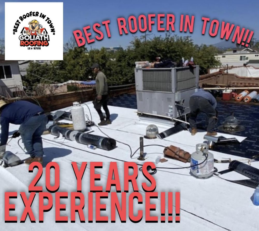 Slide of Goliath Roofing