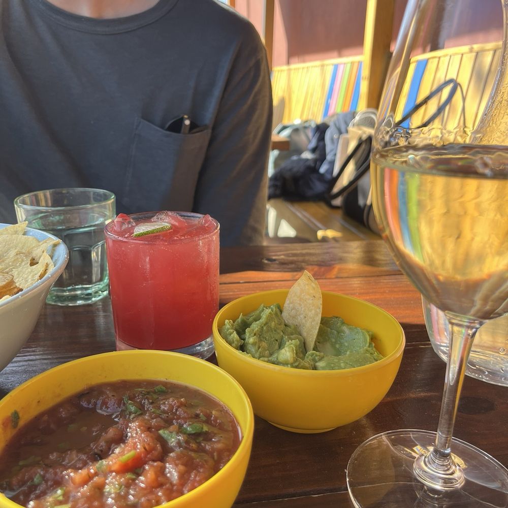 TacoVino - House salsa, guacamole, chips, prickly pear punch, and Pinot Gris - Wine Bars Near Me - Corvallis, Oregon TacoVino - House salsa, guacamole, chips, prickly pear punch, and Pinot Gris - Wine Bars Near Me - Corvallis, Oregon