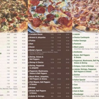 Waldy’s Pizza World & More - Menu - Italian Near Me - Killeen, Texas