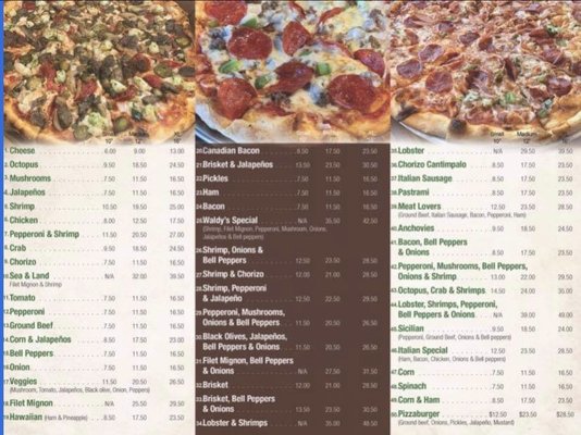 Menu photo 7 Waldy’s Pizza World & More Killeen, TX