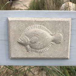 Priscilla Landing - Fish Sculpture on the bench at Priscilla Landing (August 31, 2020)