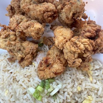 Captain Dat - Oyster platter with shrimp fried rice - Seafood Near Me - Harvey, Louisiana
