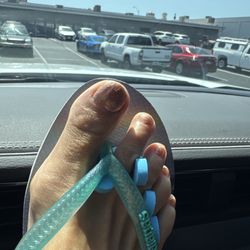 Star NailS - Big tow has lumpy uneven polish and when I mention anything they look annoyed. I'm so disappointed.