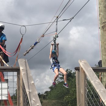 Zip Lost Pines - Coming in for a landing on the first line. - Ziplining Near Me - Cedar Creek, Texas Zip Lost Pines - Coming in for a landing on the first line. - Ziplining Near Me - Cedar Creek, Texas