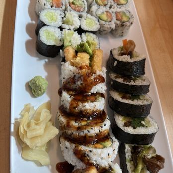 Sushi Jin Next Door - California roll, cucumber roll, veggie futomaki and sweet potato business. - Sushi Bars Near Me - Woodbridge, Virginia