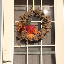 The Burlap Bow Gift Bouquets - Beautiful fall wreath