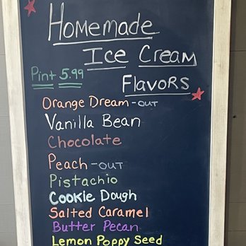 Betty’s - Ice cream menu - American Near Me - Douglass, Kansas Betty’s - Ice cream menu - American Near Me - Douglass, Kansas