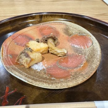 Kojima - Tempura of Abalone and kuri-take mushroom - Japanese Near Me - Los Angeles, California