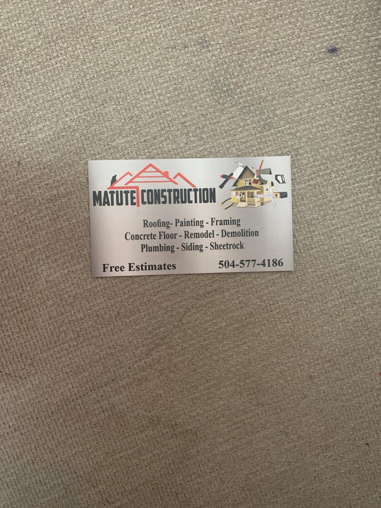 Slide of Matute Construction