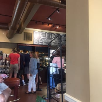 Cafe Tempo Coffee House - A line and a menu with lots of great signature breakfast sandwiches. - Coffee & Tea Near Me - Warwick, Rhode Island