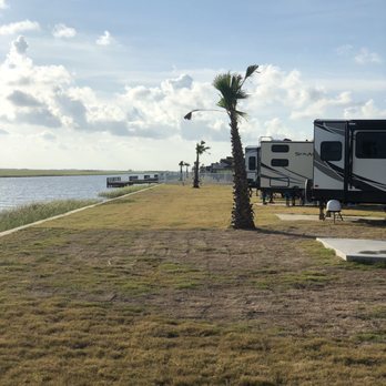Bluewater RV Resort - Campsite near the channel. - RV Parks Near Me - Freeport, Texas