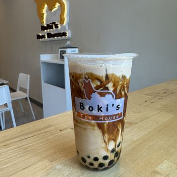 Boki’s Tea House - Brown sugar milk tea - Bubble Tea Near Me - Chicago, Illinois